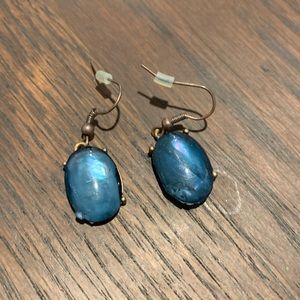 Blue Dangle Earrings